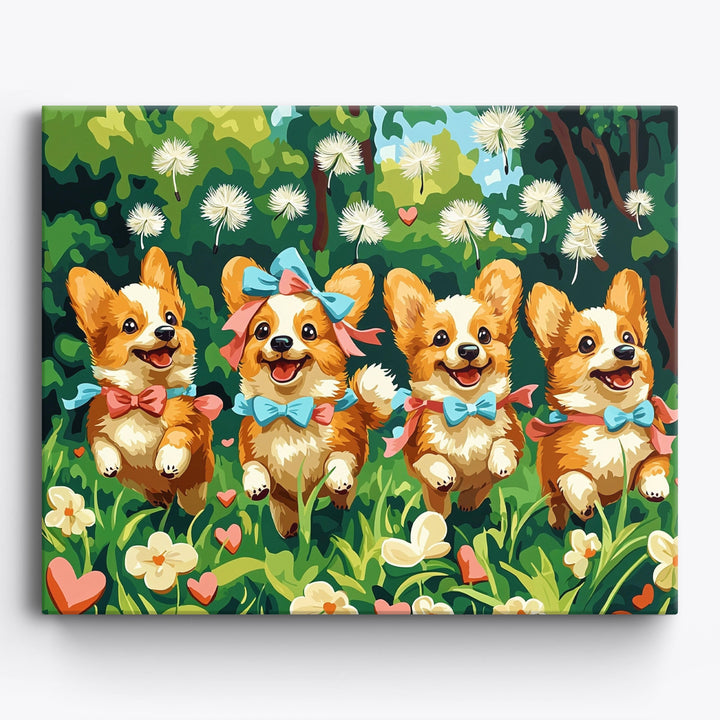 Corgi-Gartenparade