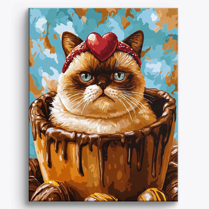 Mürrische Kartonkatze