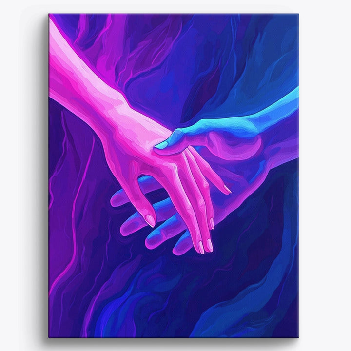 Neon-Umarmung