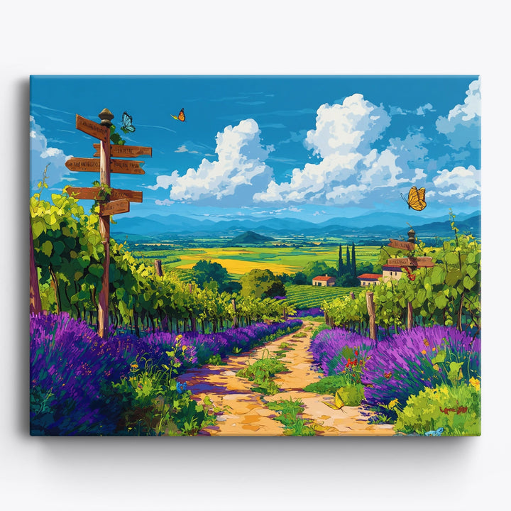 Lavendel-Weinroute