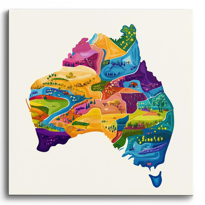 Bunte Regionen