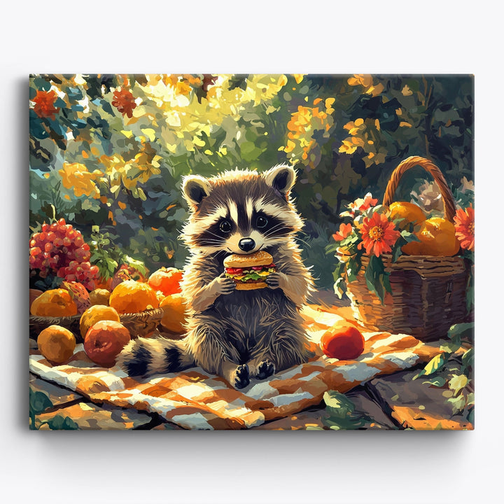 Waschbärenschmaus