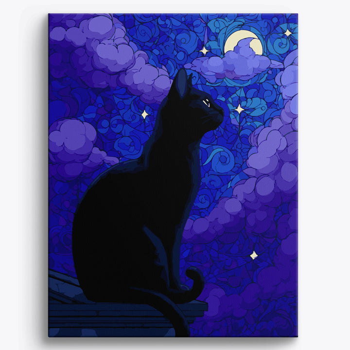Mitternachts-Katzenmosaik