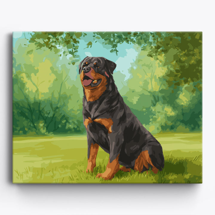 Rottweiler na prerii