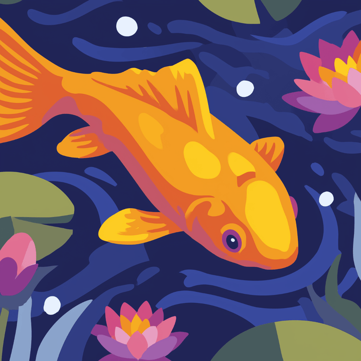 Goldener Koi