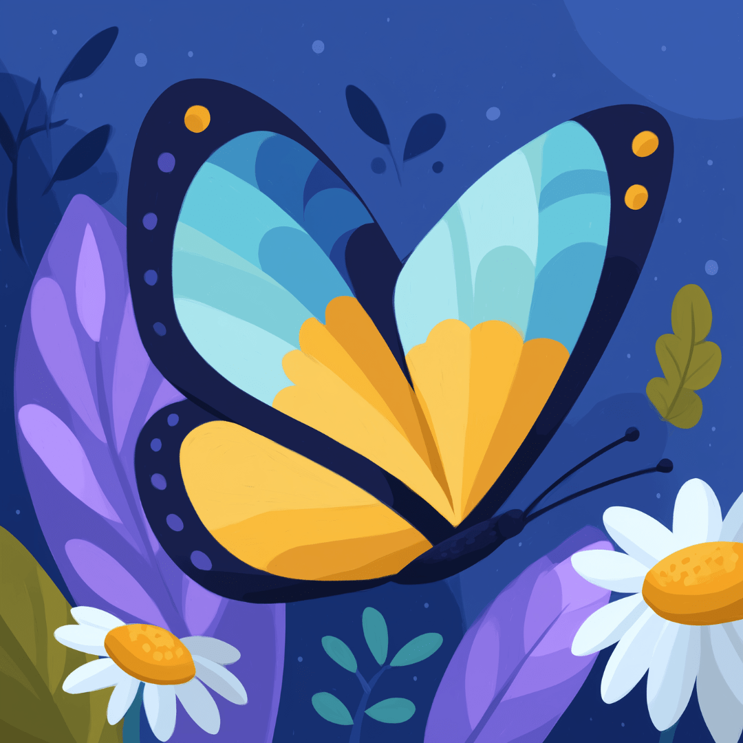 Anmutiger Schmetterling