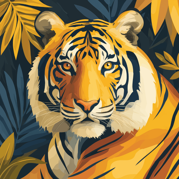 Prächtiger Tiger
