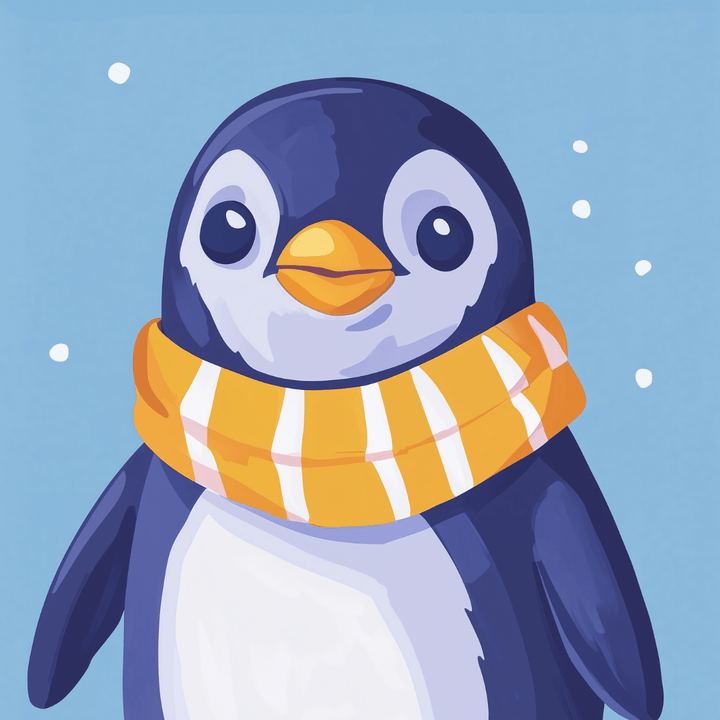 Schal-Pinguin