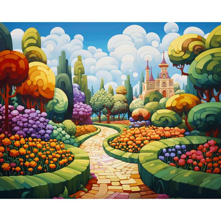 Abstrakter Garten