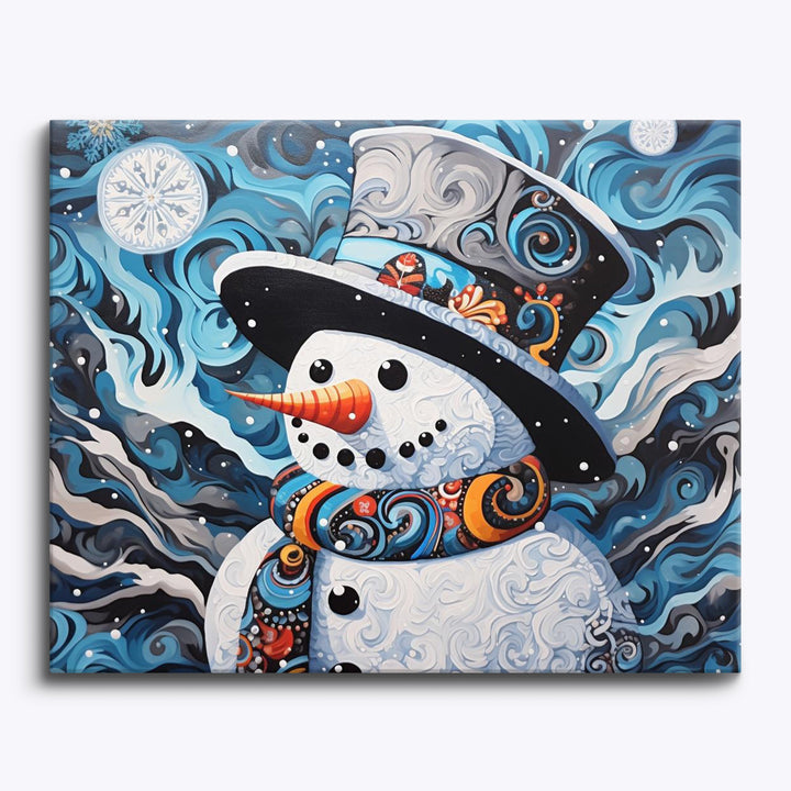 Abstrakter Schneemann