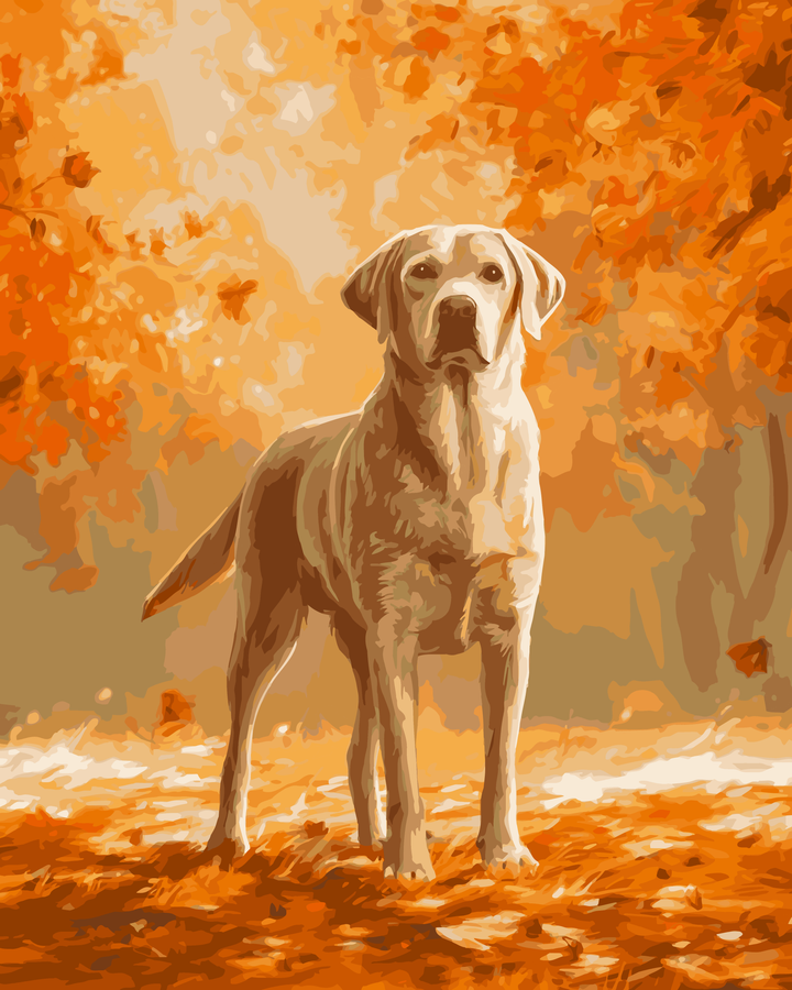 Blättriger Labrador Retriever