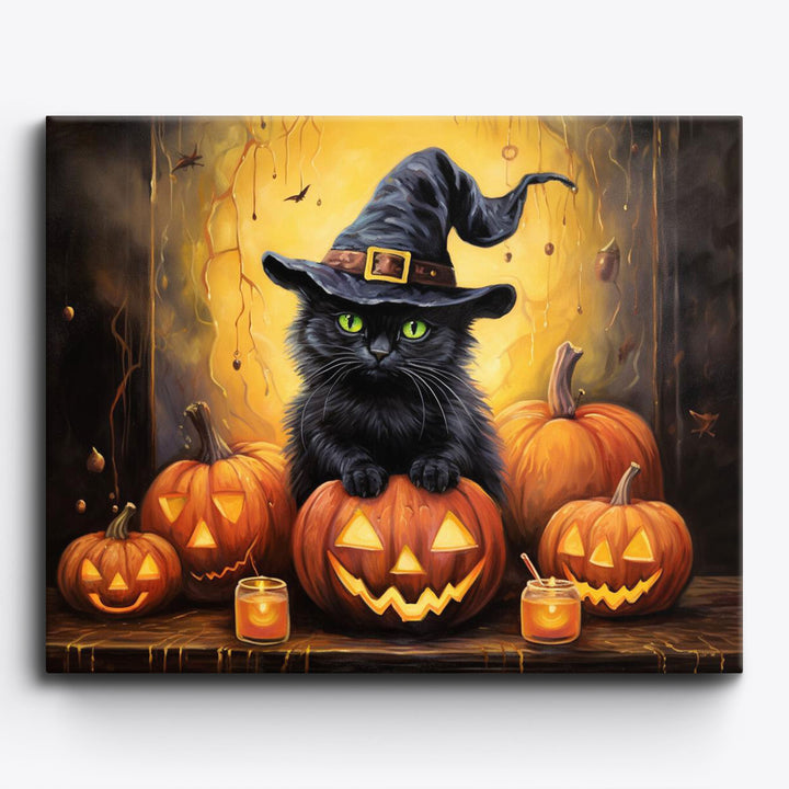 Die Katze, die Halloween liebt