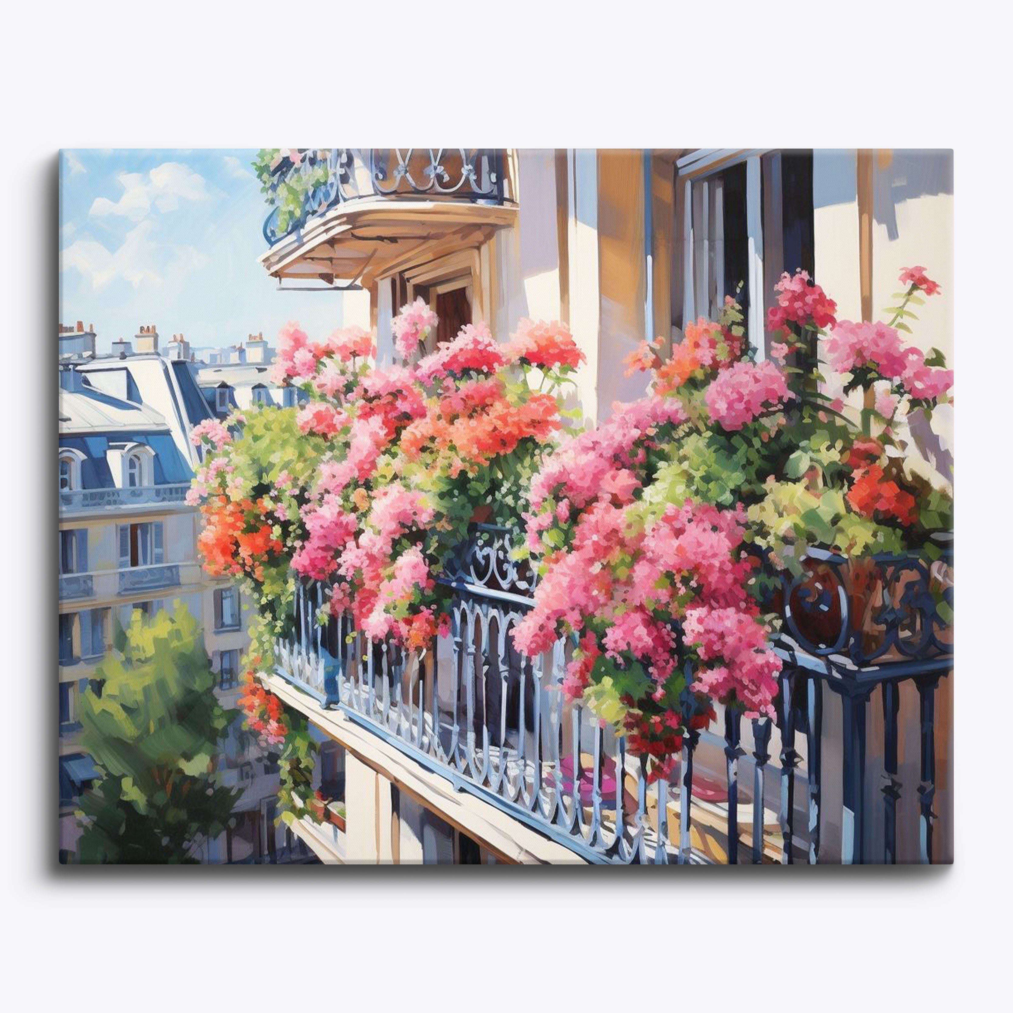 Kwitnący balkon