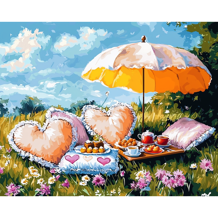 Blütenpicknick