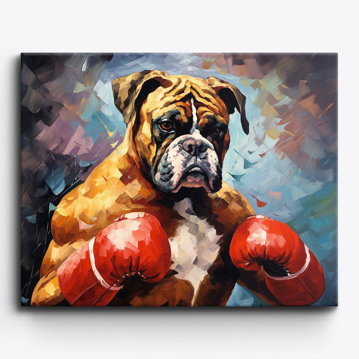 Boxers Wachsamkeitshaltung