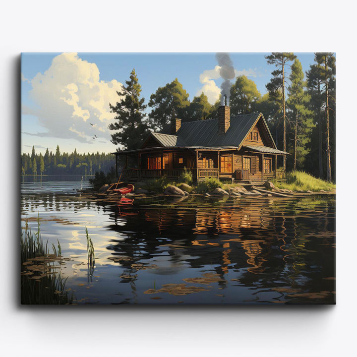 Hütte am See