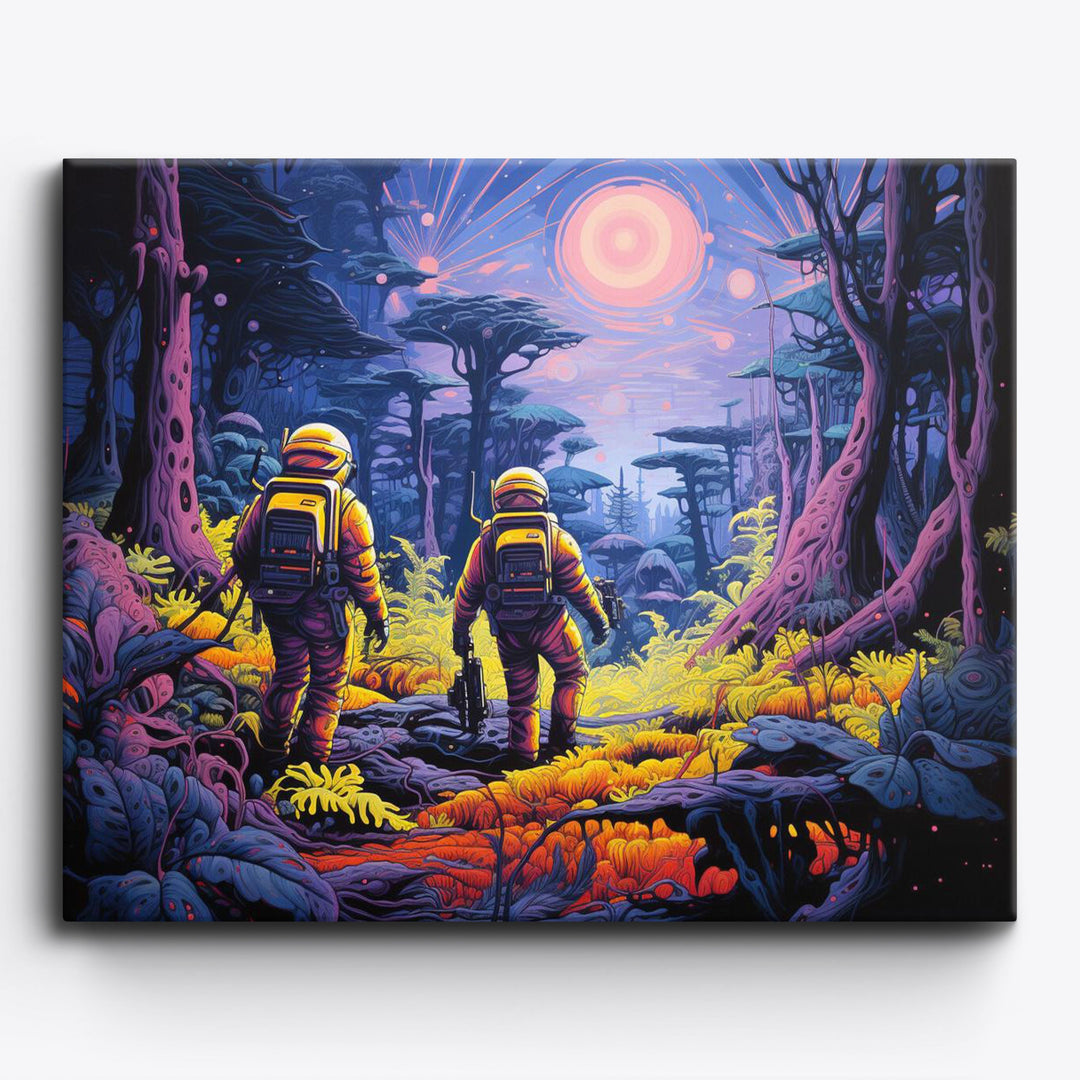 Astronauten Trippige Reise
