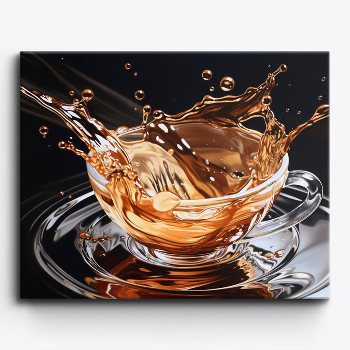 Kaffeespritzer Abstract