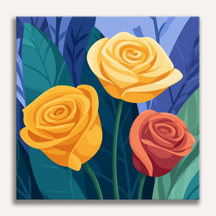 Bunte Rosen