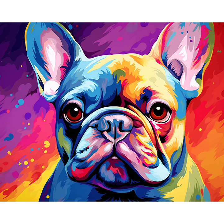 Bunte Hunde-Kontemplation