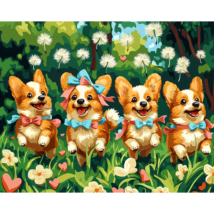 Corgi-Gartenparade