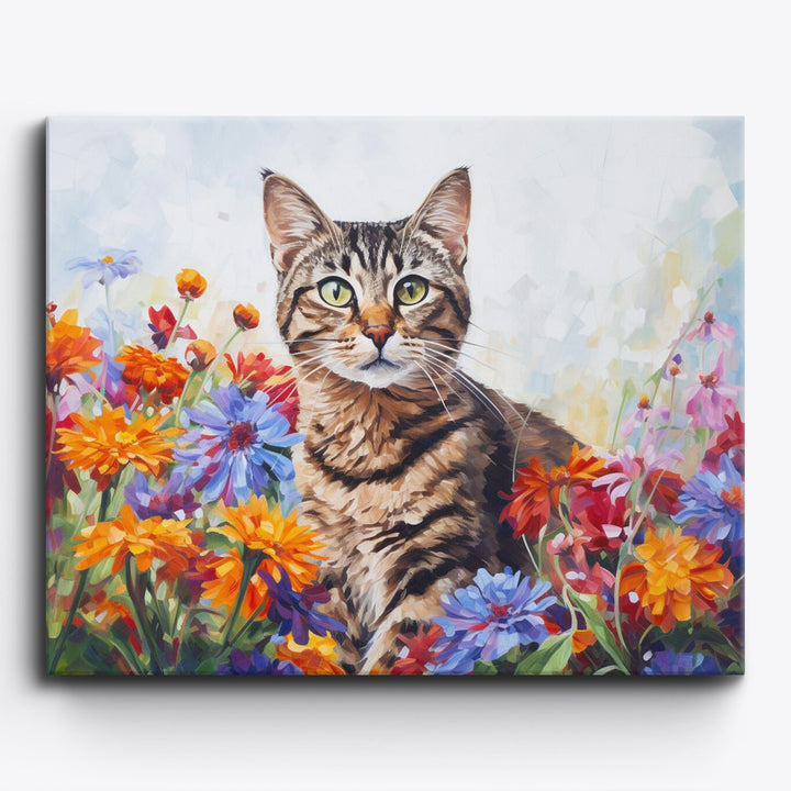 Florale Chartreux-Katze