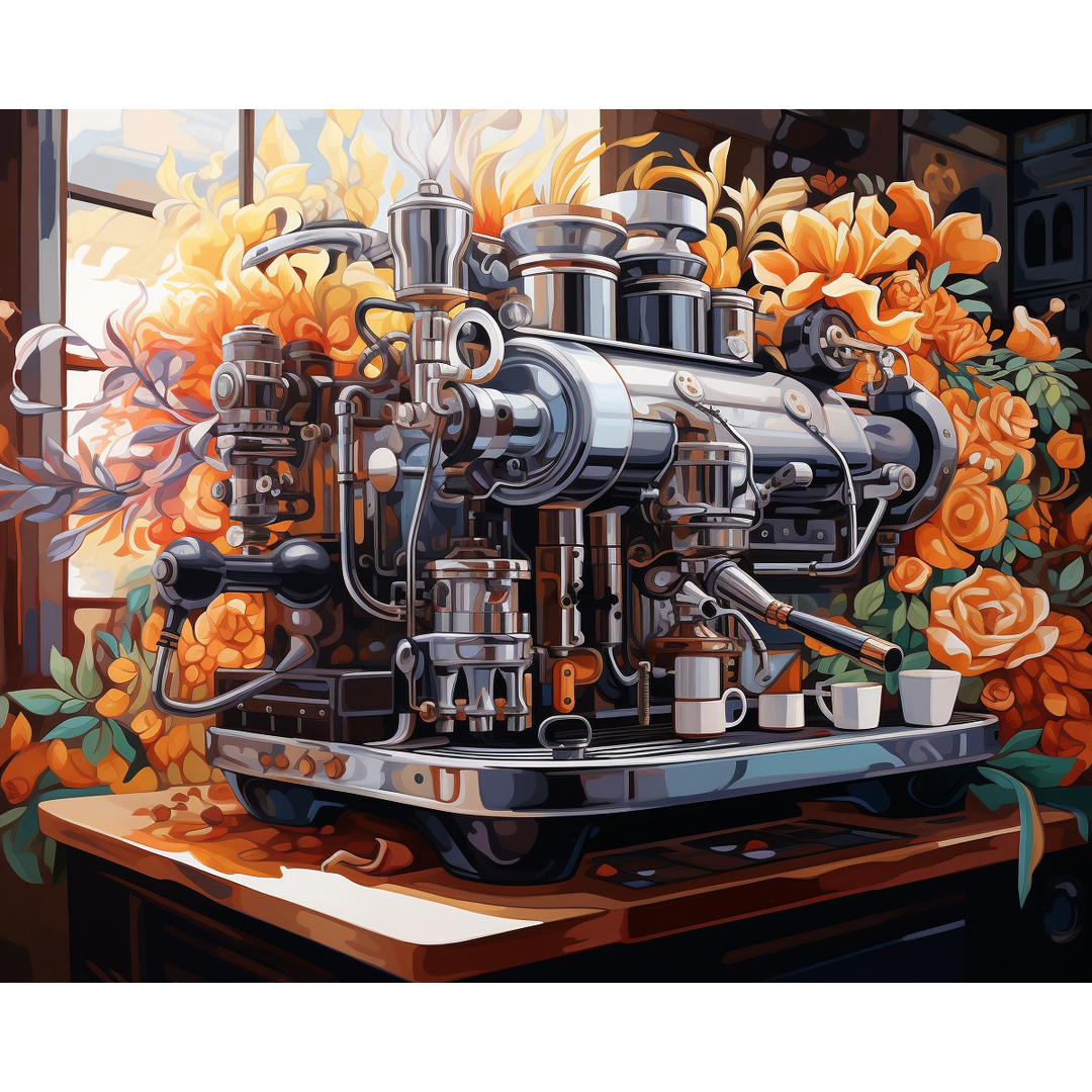 Floraler Espresso