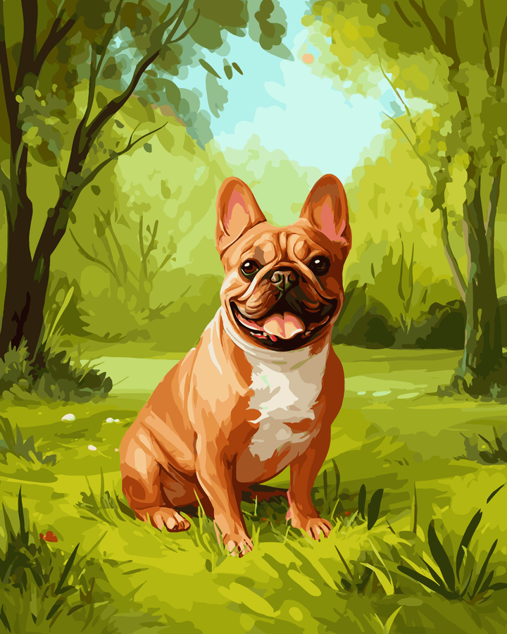 Französische Bulldogge Forest