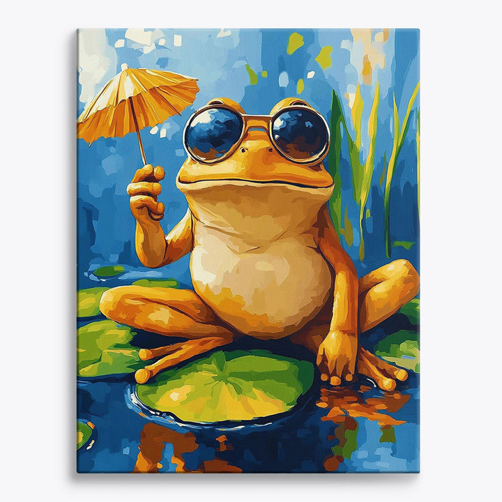 Frosch mit Sonnenbrille