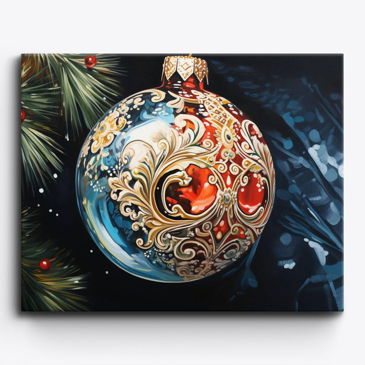 Frostige Weihnachtsverzierung