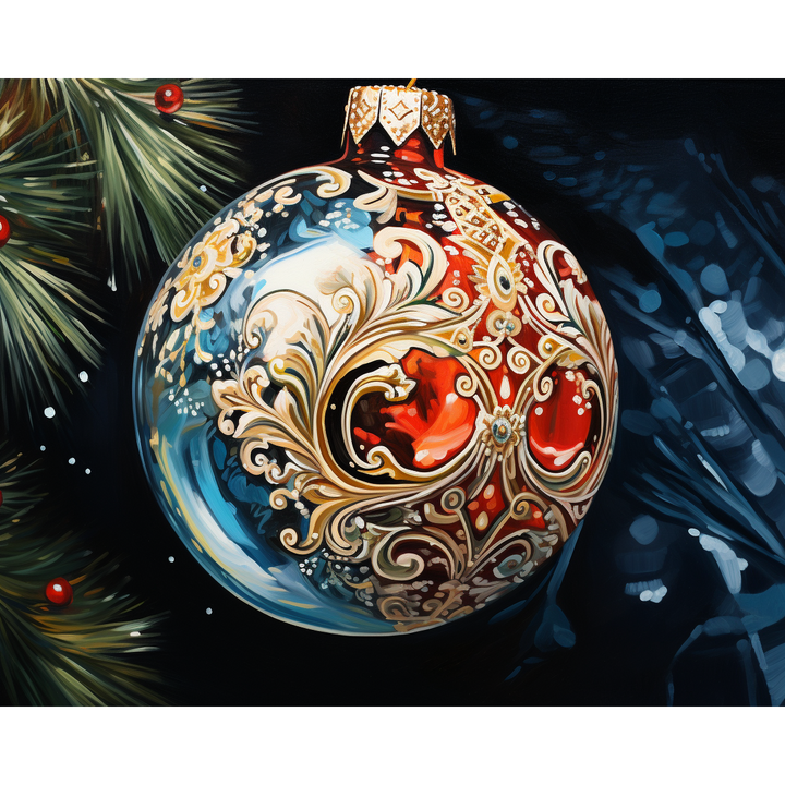 Frostige Weihnachtsverzierung