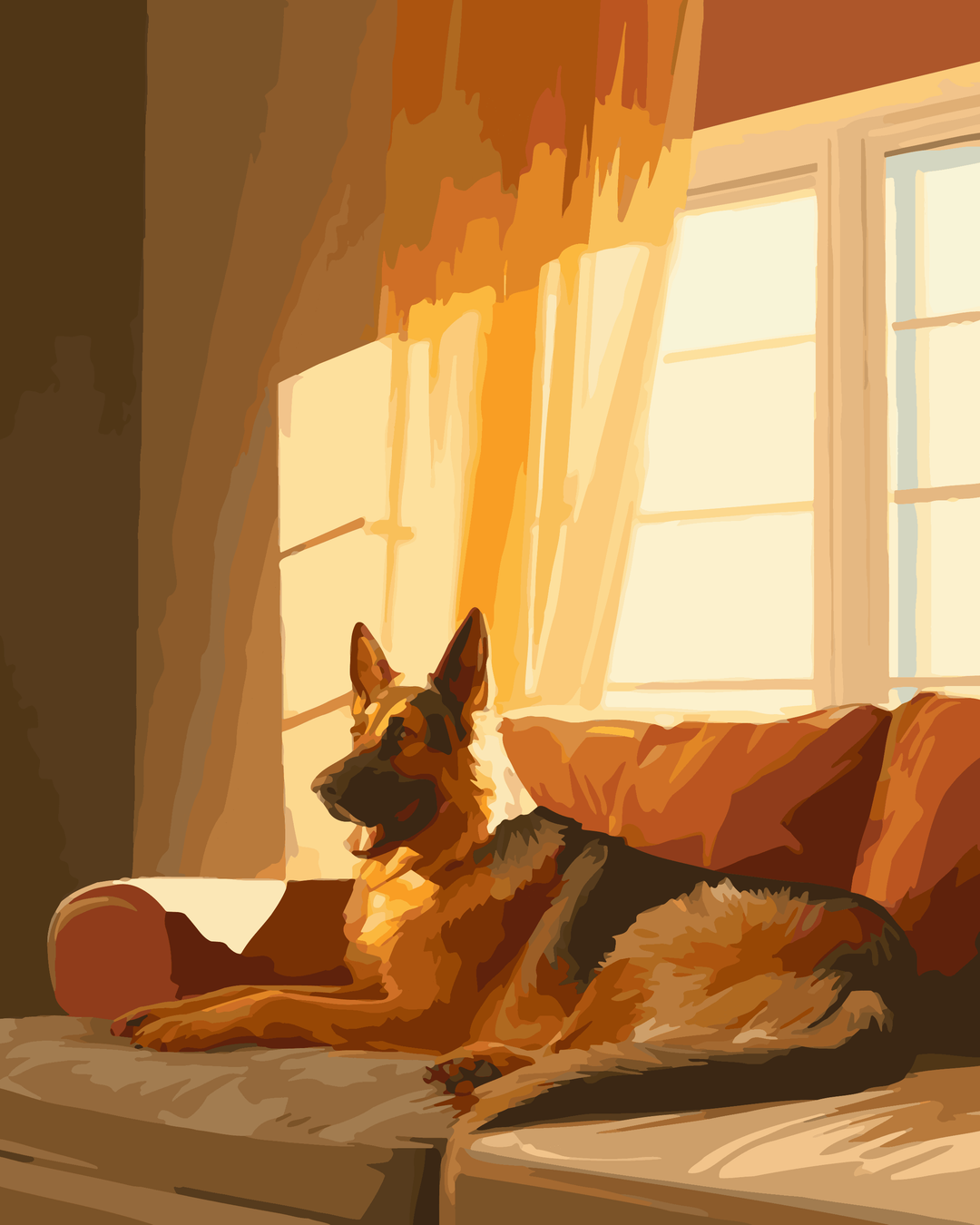 Deutsche Schäferhund-Schatten