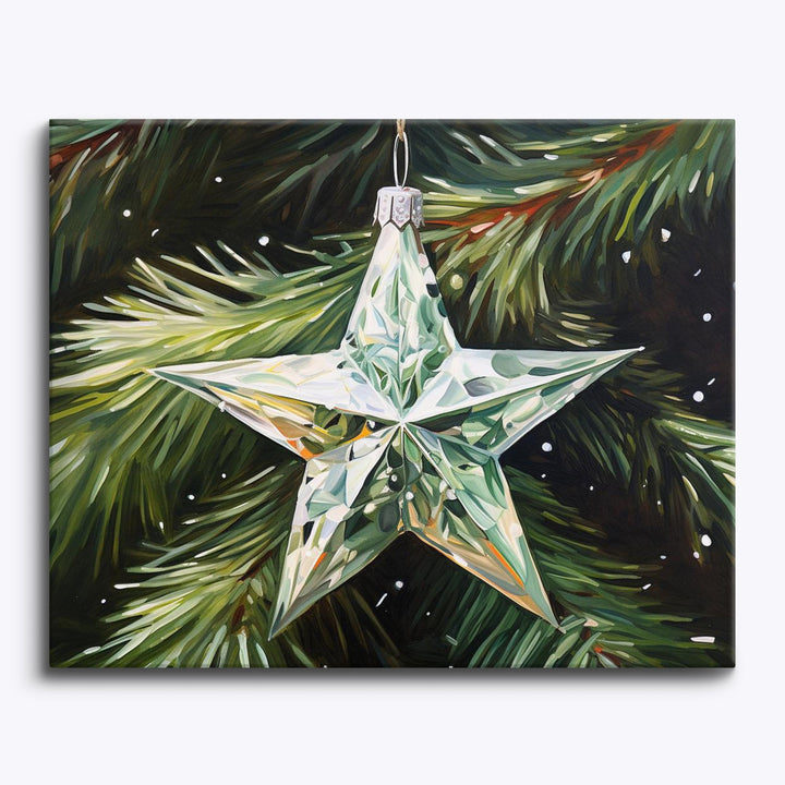 Glitzerstern-Ornament
