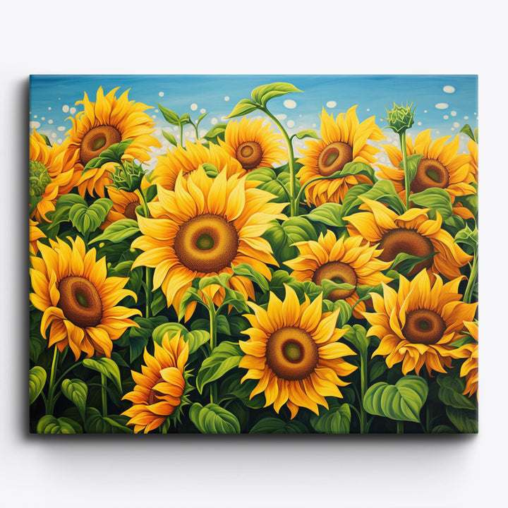 Goldene Sonnenblumenwiese