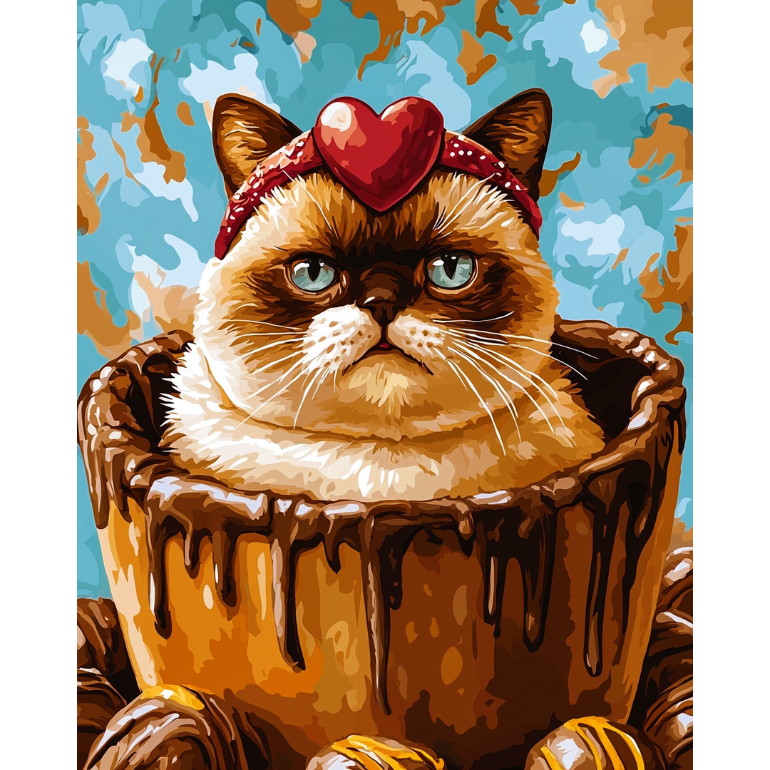 Mürrische Kartonkatze