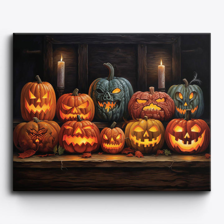 Halloween-Kürbis-Set