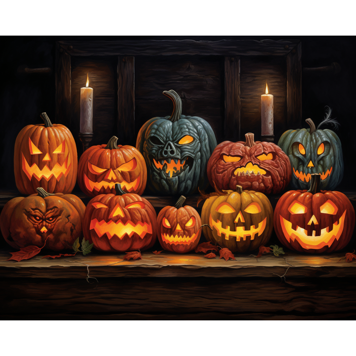 Halloween-Kürbis-Set