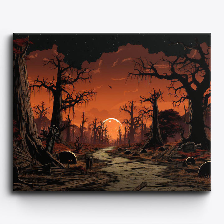 Halloween Sonnenuntergang