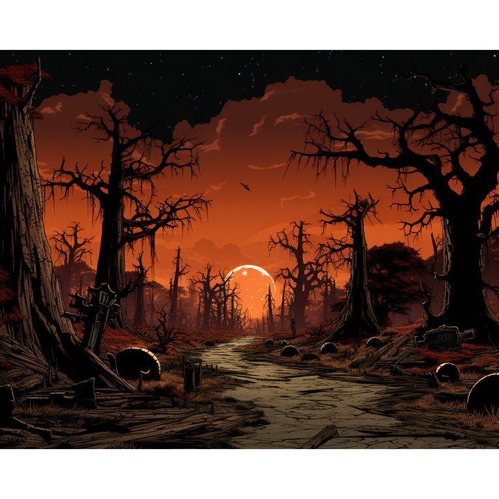 Halloween Sonnenuntergang