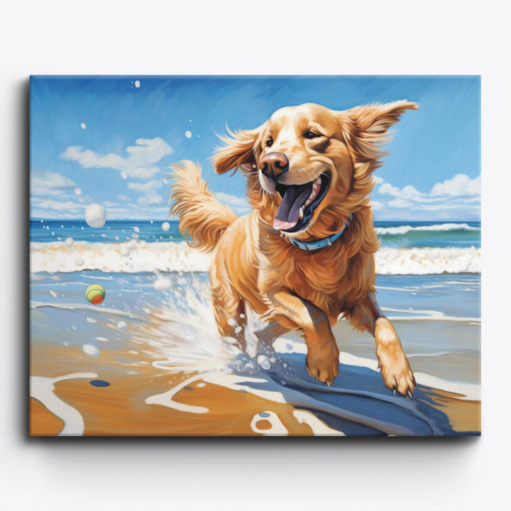 Fröhlicher Retriever