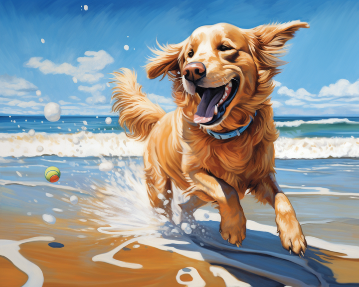 Fröhlicher Retriever