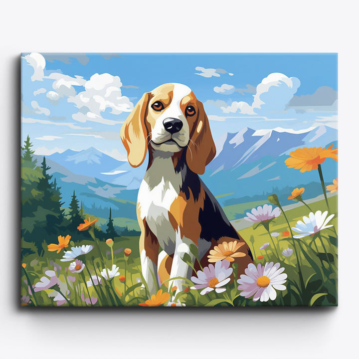 Farben der Beagle-Glückseligkeit