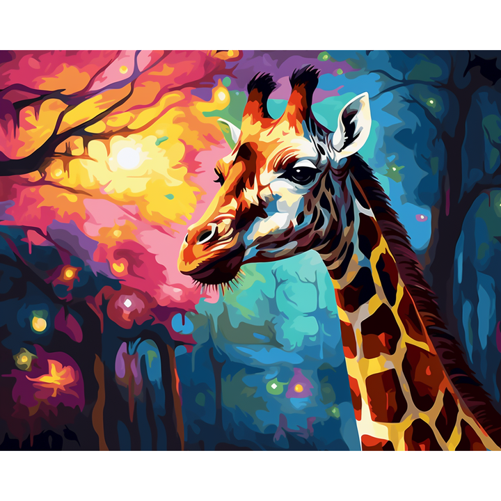 Beleuchtete Höhengiraffe