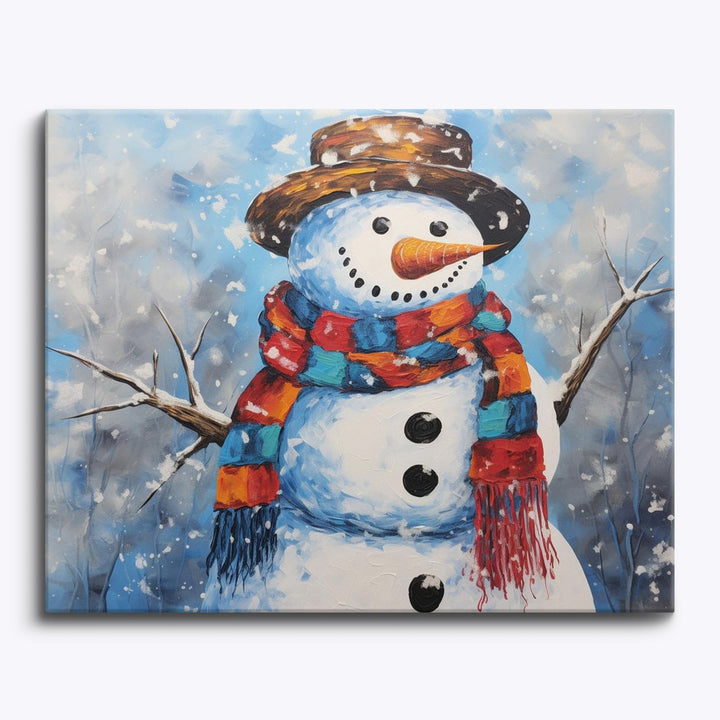 Fröhlicher Schneemann