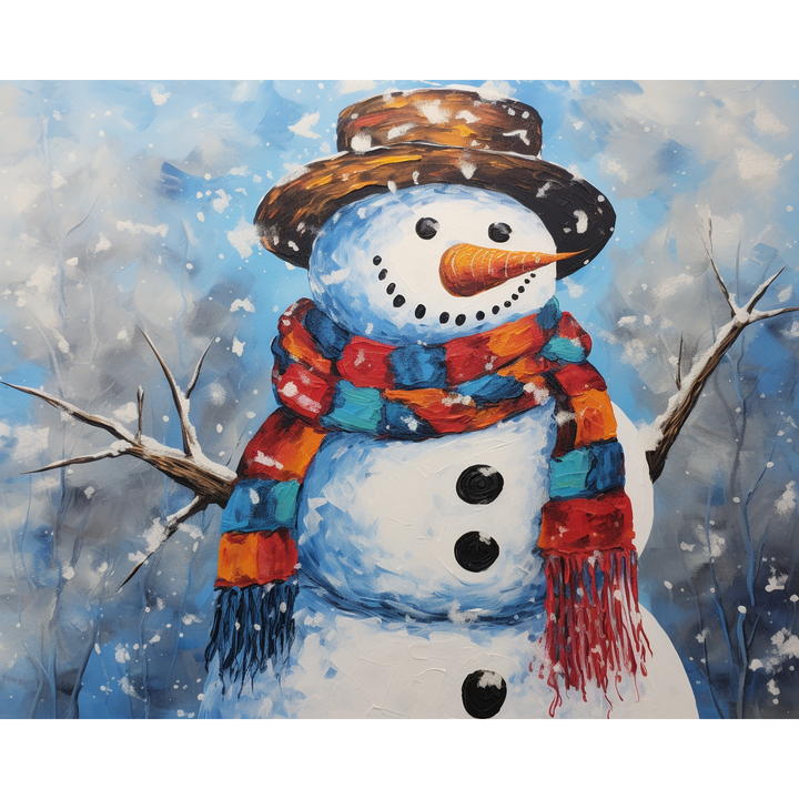 Fröhlicher Schneemann