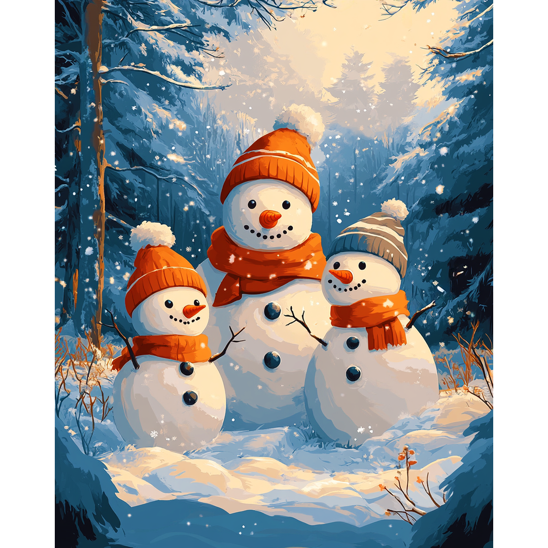 Kawaii Schneemann Liebe