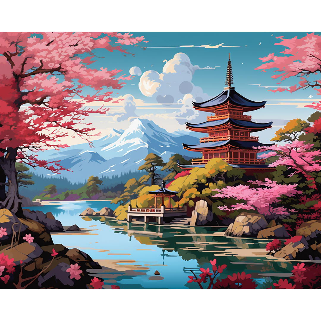Berg Fuji Tempel