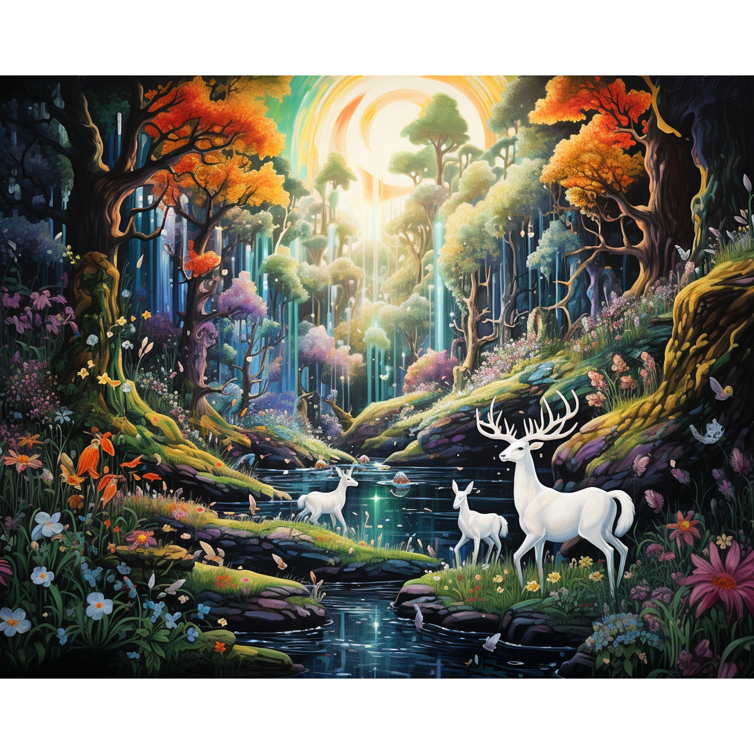Mystische Kreaturen im Wald