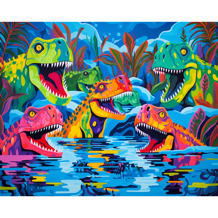 Neon Dino Tanz