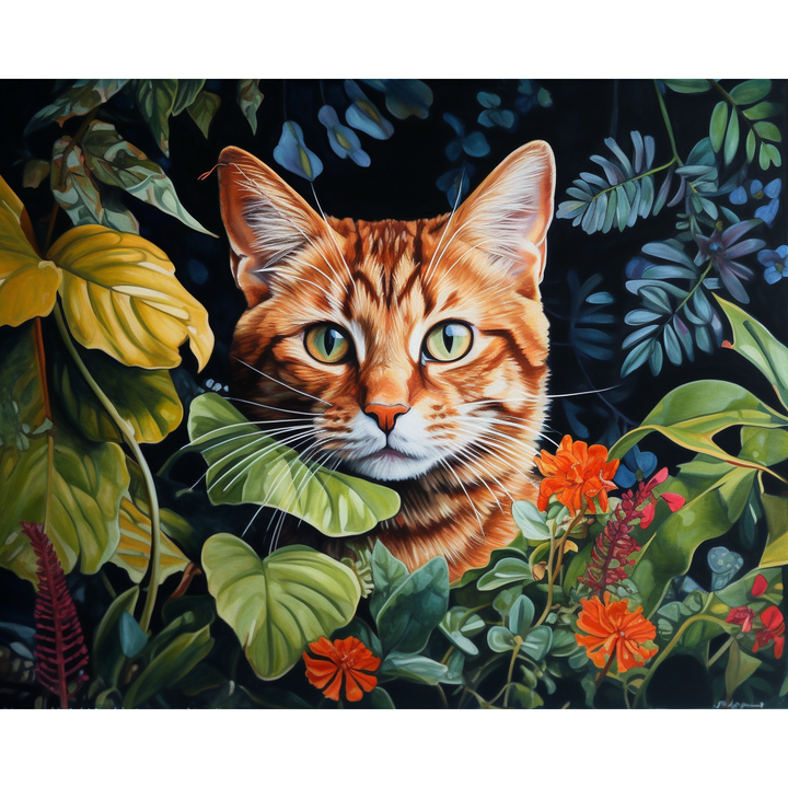 Orange Dschungelkatze